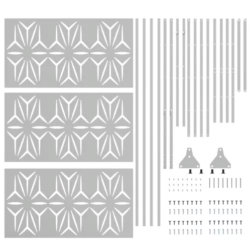  Privát Képernyő 100x50x180 cm Galvanizált Acél