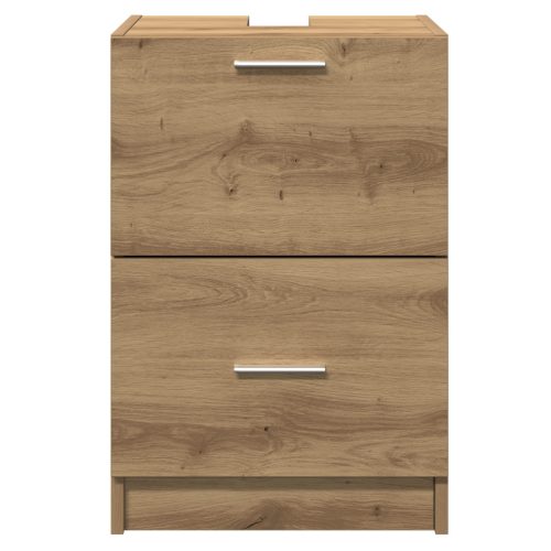  mosdószekrény Kézműves tölgy 40x37x59 cm Műszaki fa