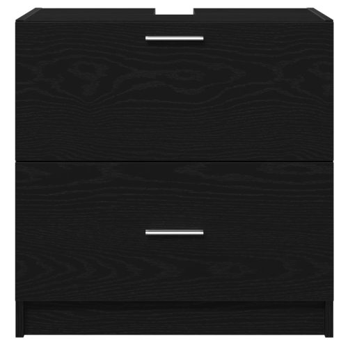  mosogatószekrény Fekete tölgy 59x37x59 cm Műszaki Fa