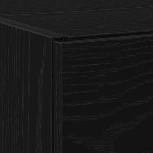  mosogatószekrény Fekete tölgy 59x37x59 cm Műszaki Fa