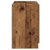  mosdószekrény régi fa 78x37x59 cm újrahasznosított fa