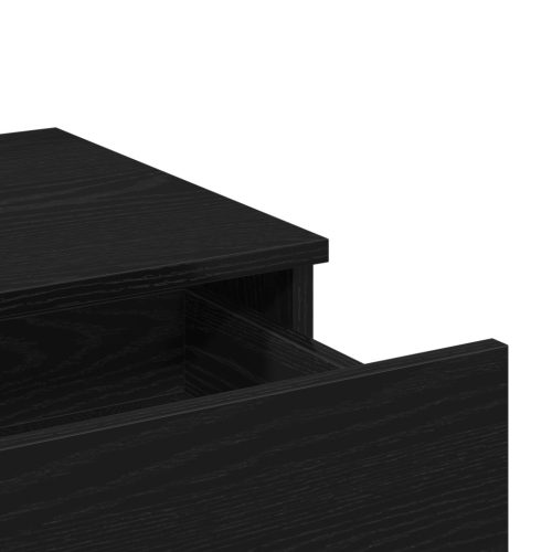  Sminktükör LED világítással Fekete tölgy MDF