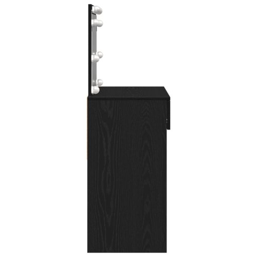  pipereasztal LED világítással Fekete tölgy 100x40x120 cm