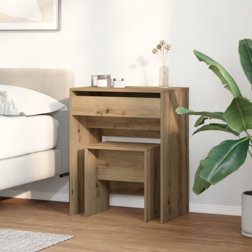  Sminkasztal Tükörrel Artisan Tölgy F_floor_Angegyár