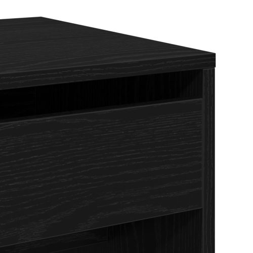  Fésülködőasztal tükörrel Fekete tölgy modern fa