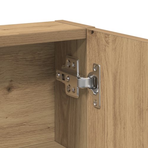  Tükrös Sminkasztal LED világítással, Műalkotás tölgy hatású, Mérnöki fa