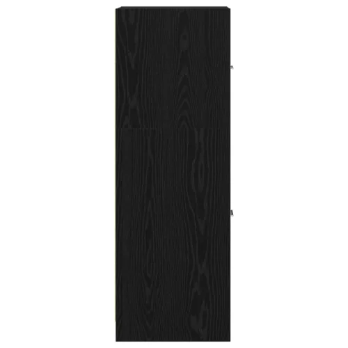  Patikás Szekrény Fekete Tölgy 40x41x118 cm Műanyag Fa