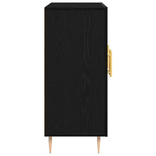  Fekete tölgy oldalpolc 90x34x80 cm műszaki fa