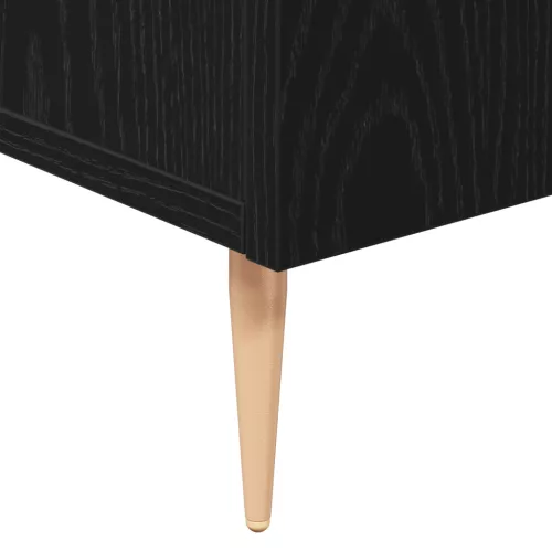  Fekete tölgy oldalpolc 90x34x80 cm műszaki fa
