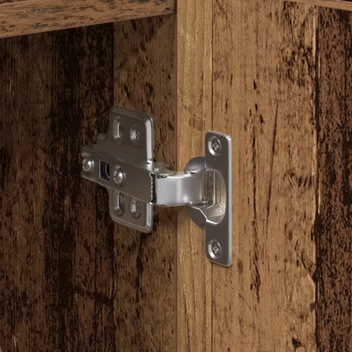  Régi Fa Oldalszekrény 90x34x80 cm Műanyag