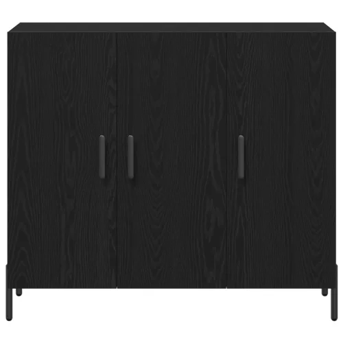  fekete tölgy tálaló 90x34x80 cm mérnöki fából