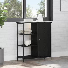  Fekete tölgy oldalfiók 70x30x80 cm Ragasztott fa