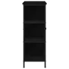  Fekete tölgy oldalfiók 70x30x80 cm Ragasztott fa