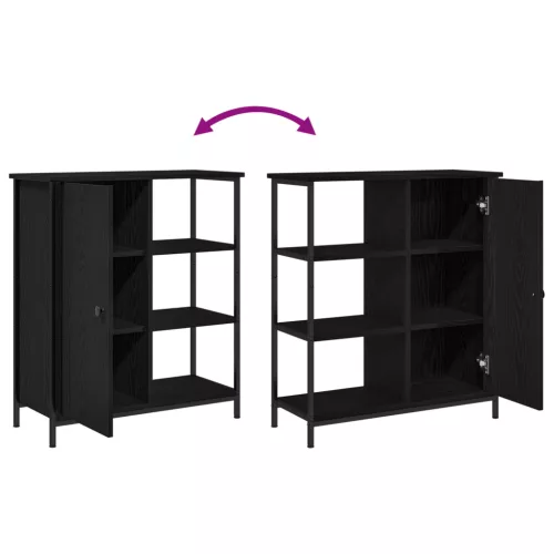  Fekete tölgy oldalfiók 70x30x80 cm Ragasztott fa
