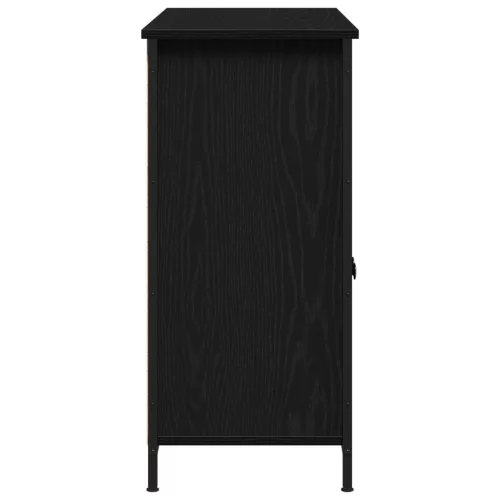  Fekete tölgy oldalas tároló 100x35x75 cm Műgyanta