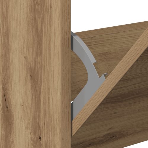  Cipőtartó Artisan tölgy 60x21x57 cm Mérnöki Fa