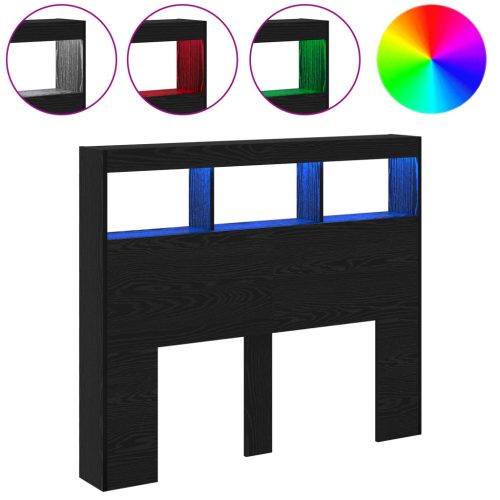  Fekete Tölgy Fejtámla Fekete tölgy Szerelt fa 120 x 17 x 102 cm