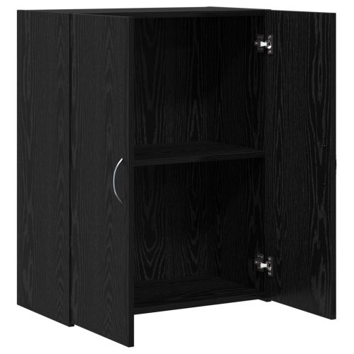  Irodai Szekrény - Fekete Tölgy, 60 x 32 x 77.5 cm, Összeszerelt Fa