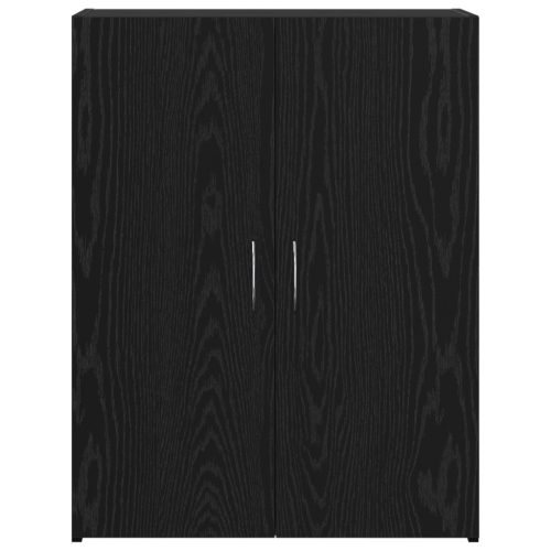  Irodai Szekrény - Fekete Tölgy, 60 x 32 x 77.5 cm, Összeszerelt Fa