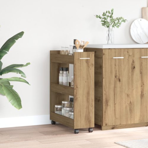  Görgős Szekrény Kézműves Tölgy 60x22x79 cm Műgyanta