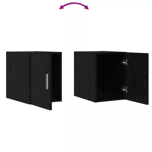  Fali Szekrény Fekete Tölgy 30x42.5x40 cm Szerelt Fa