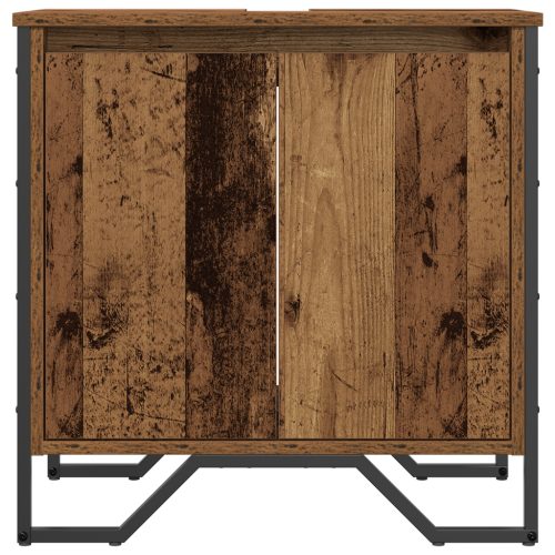  Fürdőszoba mosdókagyló szekrény Régi Fa 60x35x60 cm Mérnöki Fa