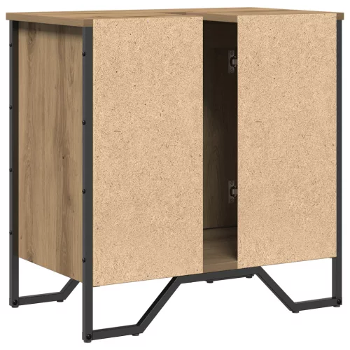  Fürdőszobai Mosdószekrény Tölgy 60x35x50 cm Szerelt Fa