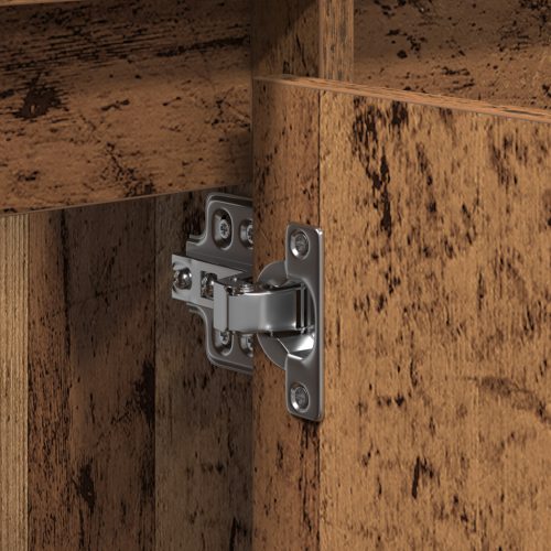  mosdószekrény Régi fa 91x35x60 cm Műanyag