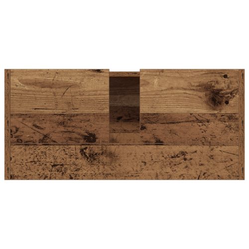  mosdó szekrény Régi fa 63x29x55 cm Mérnöki fa