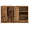  Mosdó szekrény Időzített fa 90x29x55 cm Szerelt fa