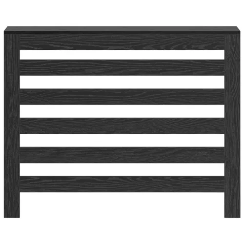  Radiátorborító Fekete tölgy 104x20x82 cm Szerelt fa