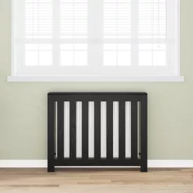    Radiátor Borító Fekete Tölgy 104x20x82 cm Mérnökelt Fa