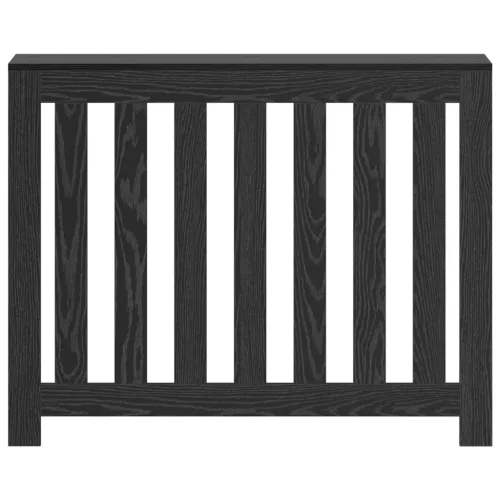  Radiátor Borító Fekete Tölgy 104x20x82 cm Mérnökelt Fa