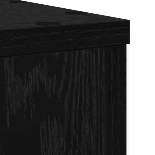  Növényállványok 2 db Fekete tölgy 20x20x30 cm Mérnöki fa