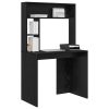  Asztal polcokkal tárolóval Musta tammi 91 x 50 x 149 cm Faanyag