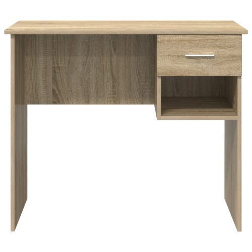  íróasztal tárolóval Sonoma tölgy 90x49.5x75 cm módosított fa