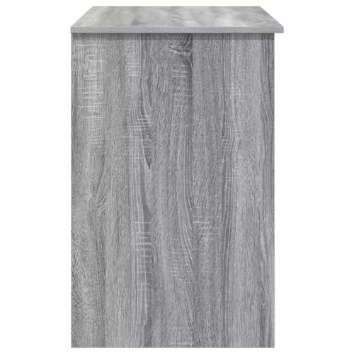  Asztal tárolóval Szürke Sonoma 90x49.5x75 cm Forgácslap