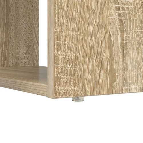  tárolós asztal Sonoma tölgy 113x54x120 cm Műgyanta fa