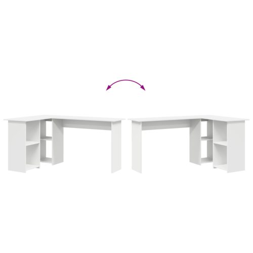  Fehér Számítógépasztal Fehér Forgácslap Közepes Számítógépasztal