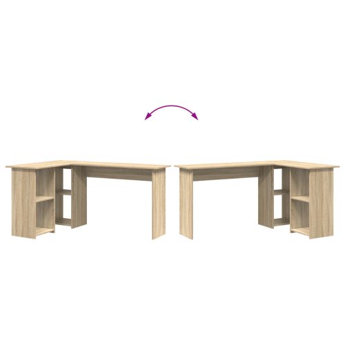  Sonoma tölgy számítógép asztal Sonoma tölgy Forgácslap Standard