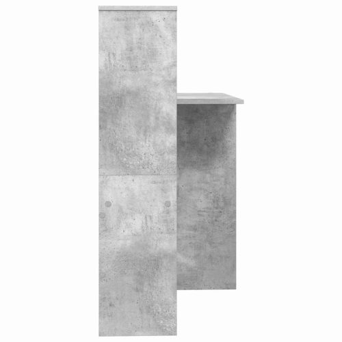  Asztal polcokkal Beton szürke 131.5 x 50 x 106.5 cm Faanyag