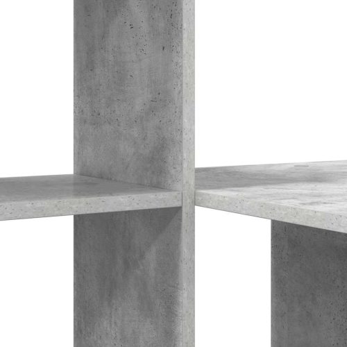  Asztal polcokkal Beton szürke 131.5 x 50 x 106.5 cm Faanyag