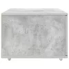  Kerekes Fiókos Szekrény Beton szürke Beton Közepes Ajtók