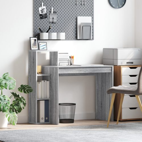  számítógépes íróasztal Szürke sonoma Forgácslap Közepes Polcolás