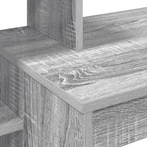  számítógépes íróasztal Szürke sonoma Forgácslap Közepes Polcolás