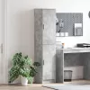  Büfé Szekrény Beton szürke MDF beton hatású laminátummal Szabványos