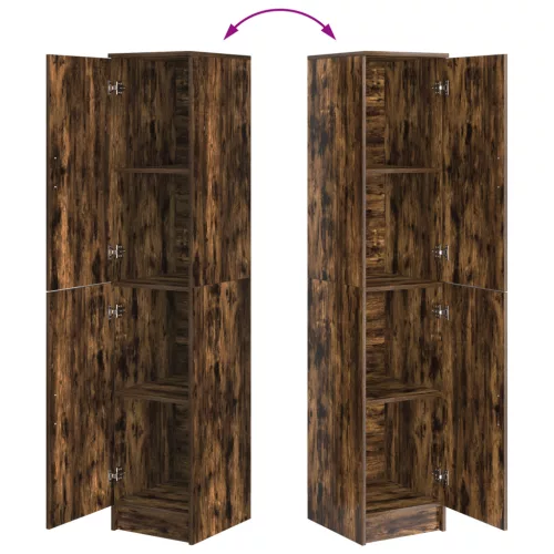  Büfé Szekrény Füstölt tölgy Szerelt fa Nagy Büfé Szekrény