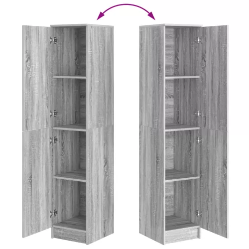  Büfé Szekrény Szürke sonoma MDF Közepes Büfé szekrény