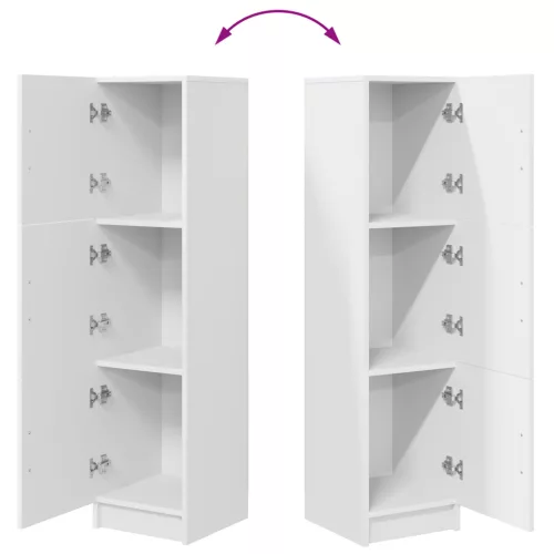  Fehér Oldalnézet Fehér MDF Fa Közepes Fehér oldalnézet