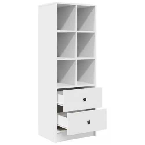  Magasfiú fiókkal Fehér 45,5 x 34 x 127 cm